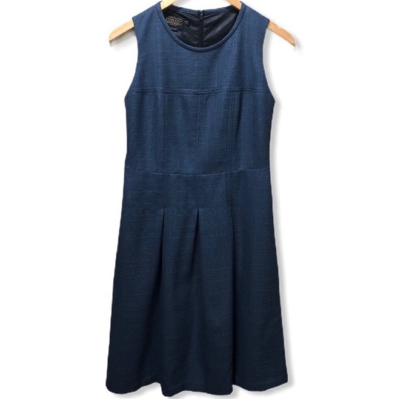 NWT Pendleton Pleated Sleeveless Wool Dress. Size 8P - Picture 1 of 8